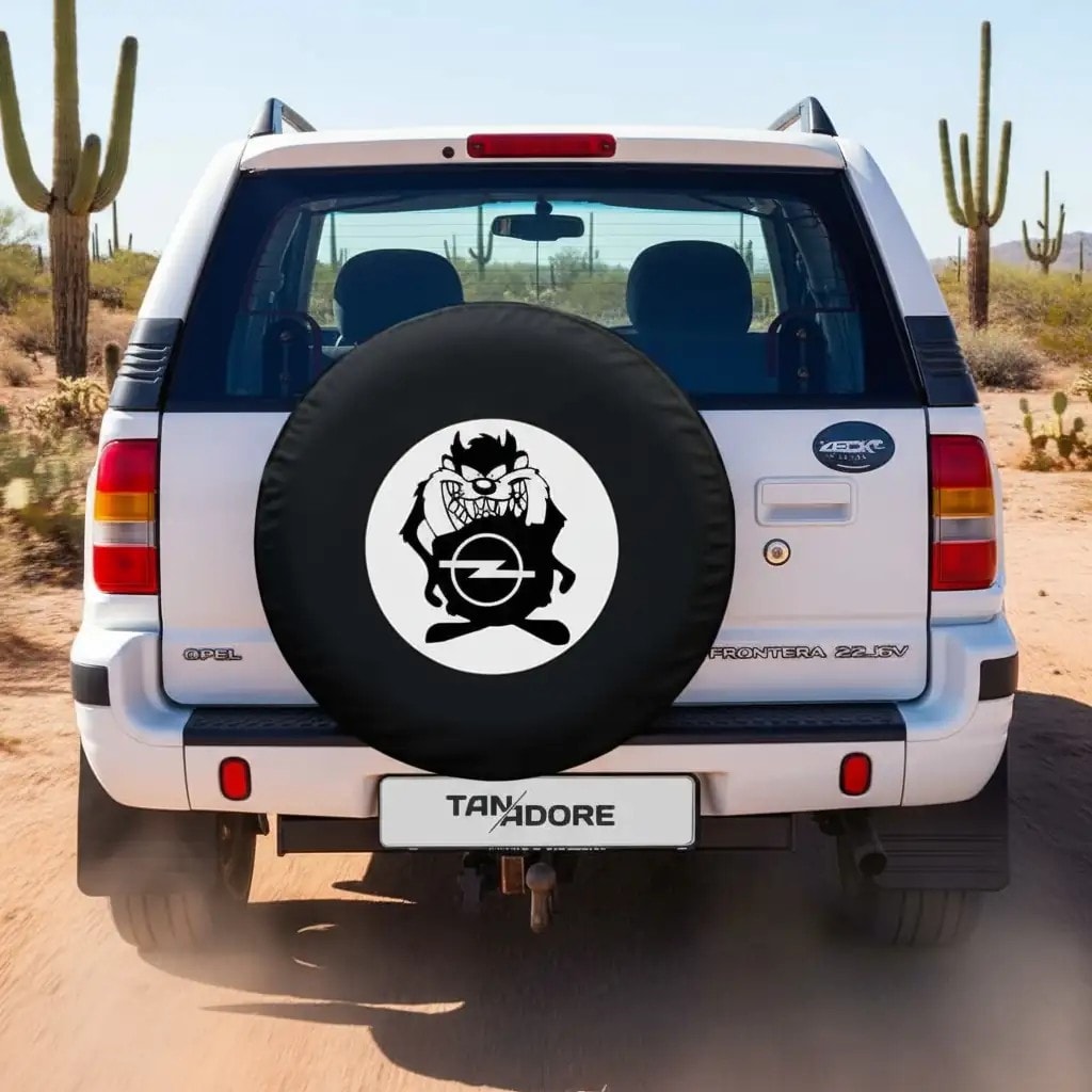 Tasmanian Devil Opel Logo Spare Wheel Tire Cover